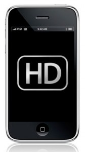 iPhone HD - přední strana