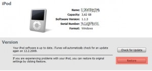 iPod Restore